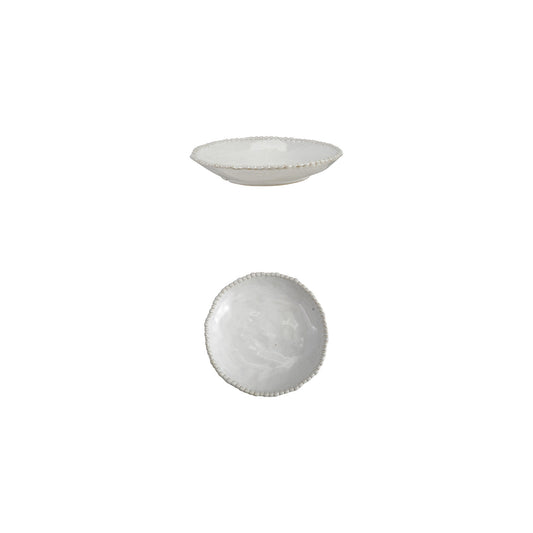 Hobnail Stoneware Low Bowl
