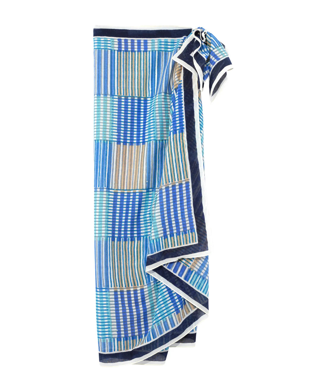 Stripe Illusion Sarong with Bag
