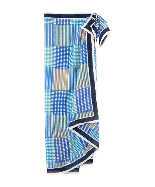 Stripe Illusion Sarong with Bag