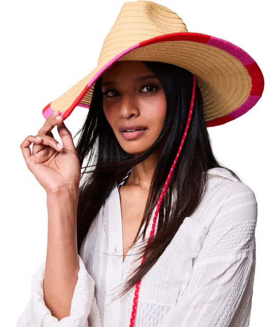 Summer Escape Floppy Hat- Red Clay