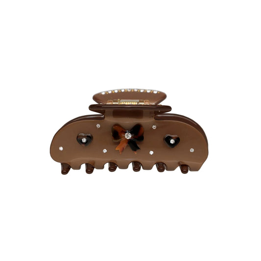 Sweetheart Clip - Cocoa Cashmere