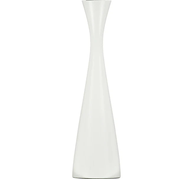 Tall White Candle Sticks Holder Set