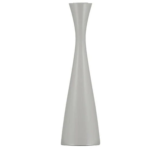 Tall Light Grey Candle Sticks Holder Set