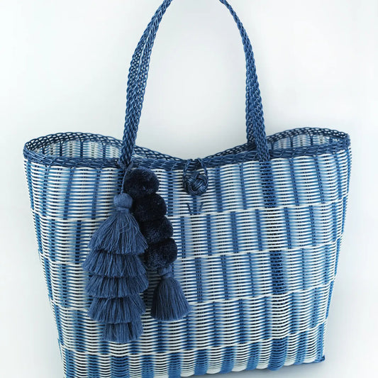 Pom Pom Tassel- Fog Blue