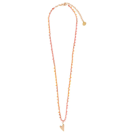 Tatti Beaded Necklace – Orange