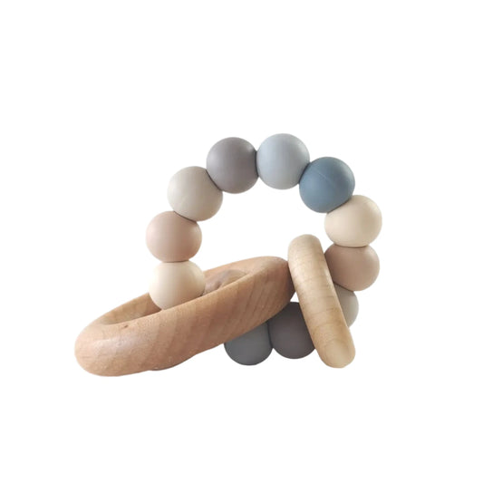 Teether with Wooden Rings – Riverbed
