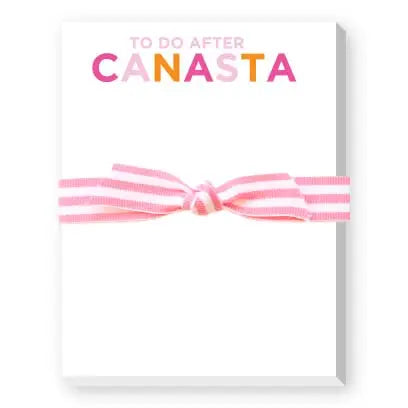 To Do After Canasta Notepad