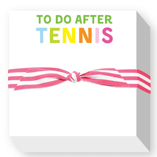 To Do After Tennis Notepad – Colorful