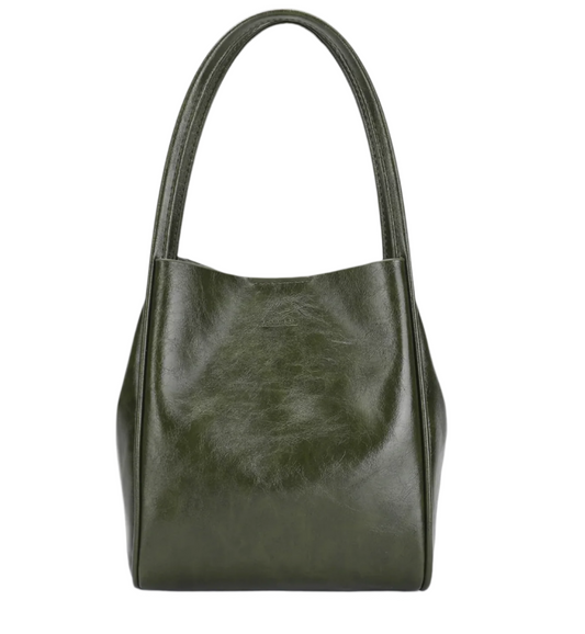 Waxed Tote – Olive