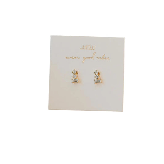Trio Stud Stack Earrings