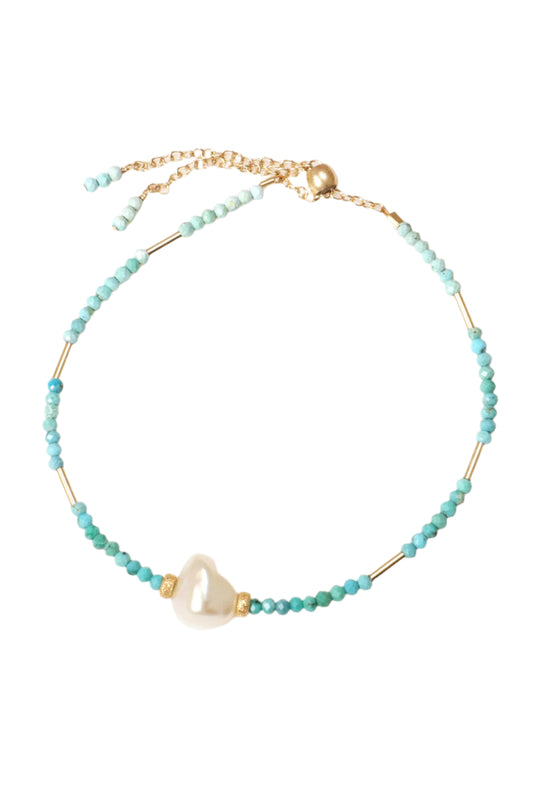 Turquoise Pearl Bracelet