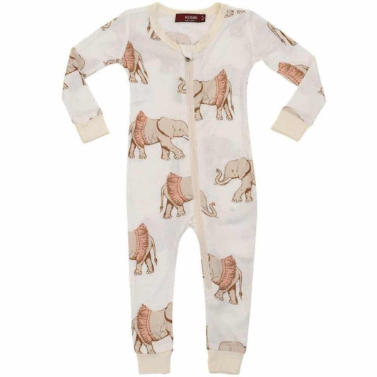 Tutu Elephant Zipper Pajamas