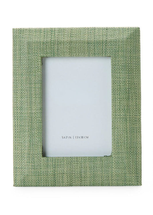 Green Grasscloth Frame - 5x7