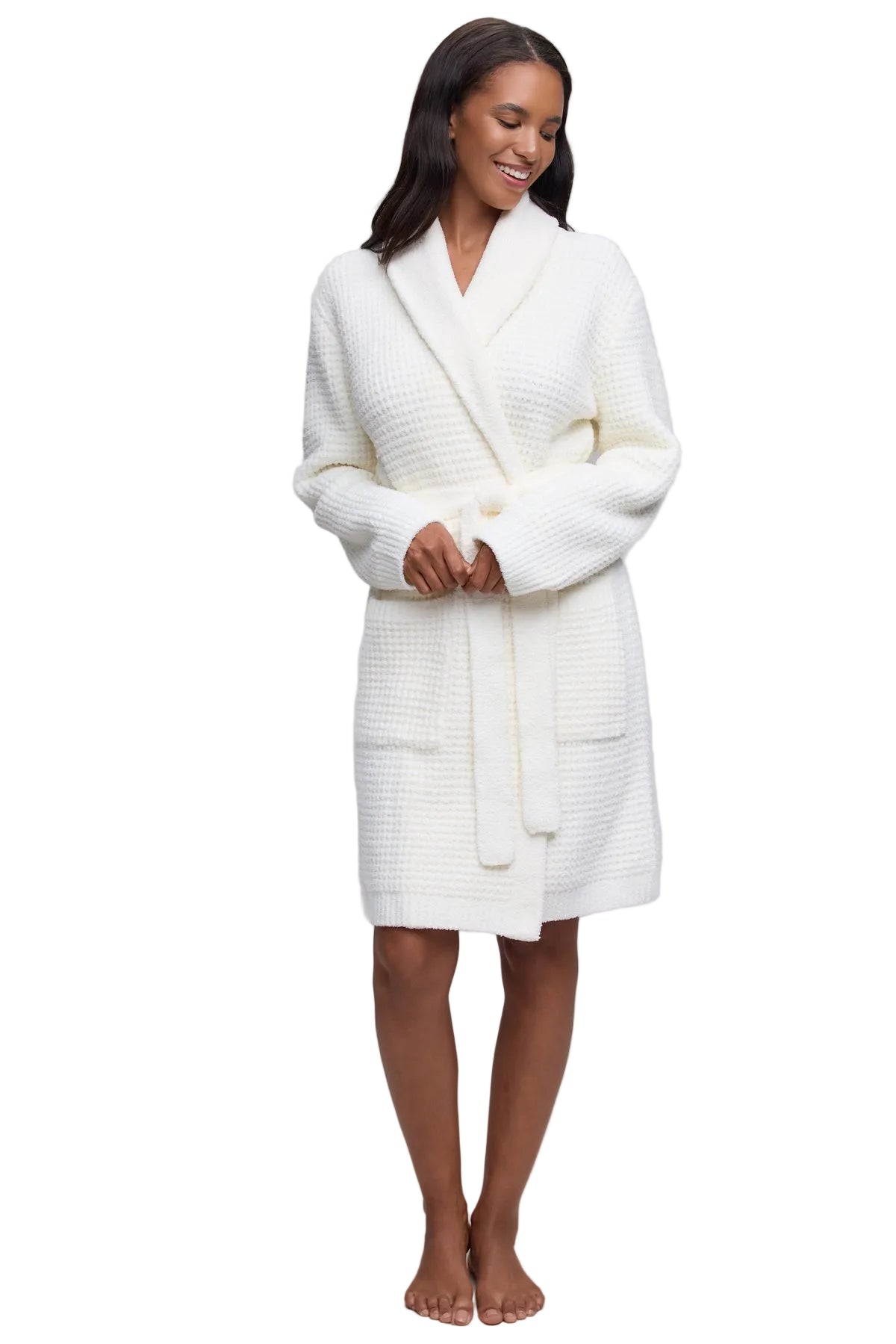 Waffle Robe - Pearl