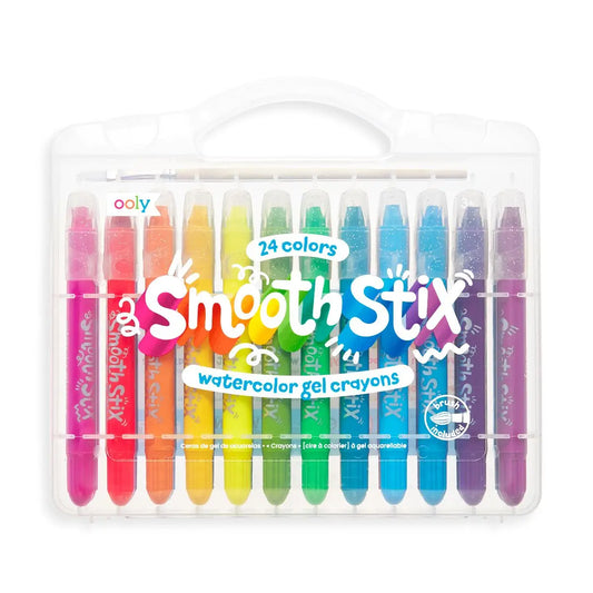 Smooth Stix- Watercolor Gel Crayons (Set of 24)