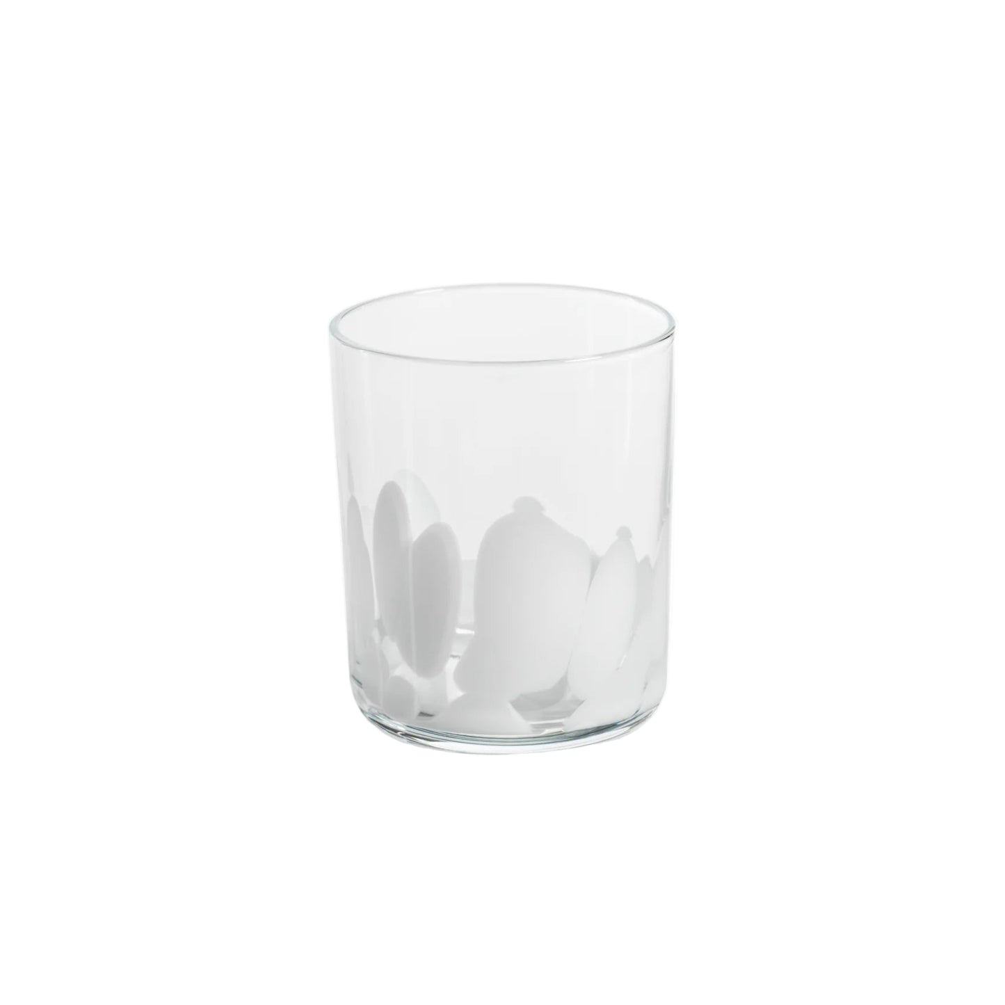 White Spotted Tumbler- Set of 4