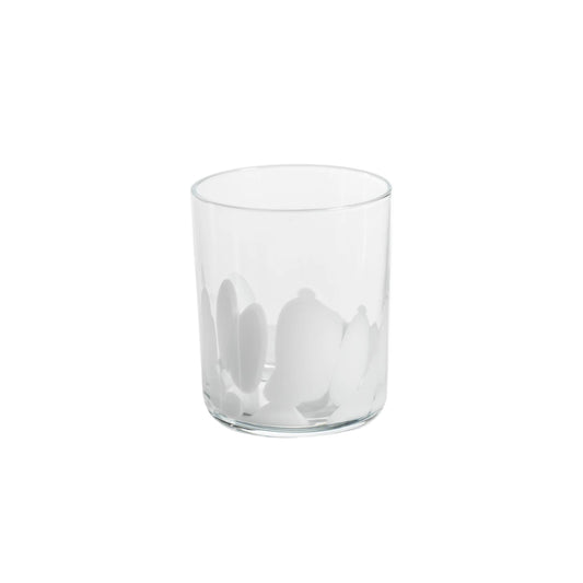 White Spotted Tumbler- Set of 4