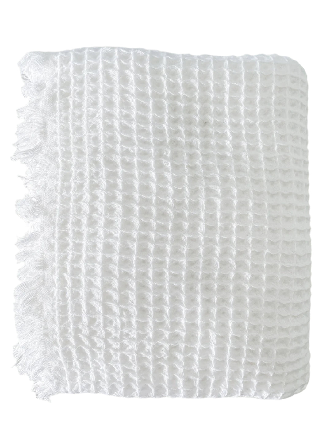 Waffle Throw – White