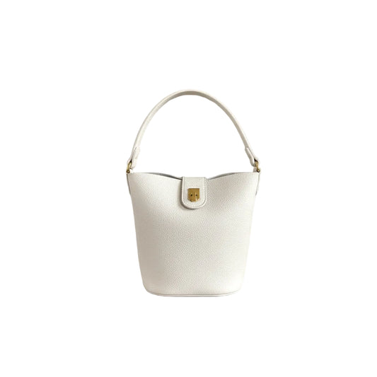 Crossbody Bucket Bag - White