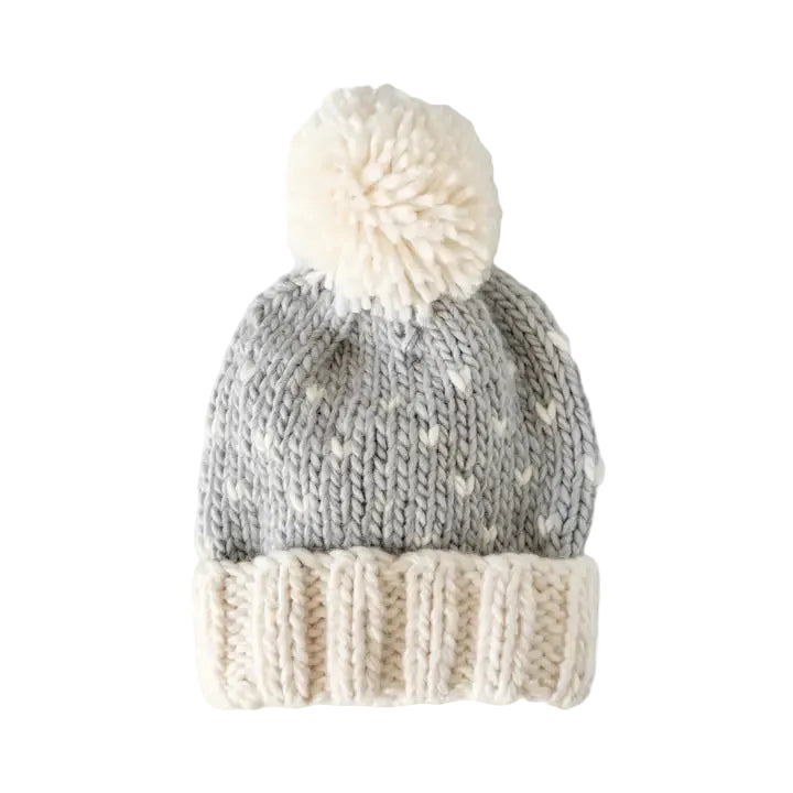 Light Blue Heart Beanie