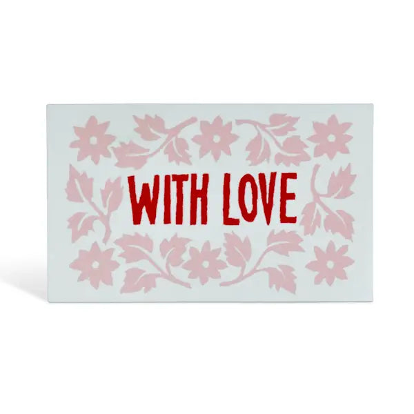 With Love Enclosure Card – Pink & Red