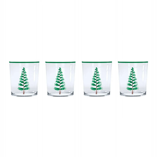 Woodland Tree Glasses- Set of 4