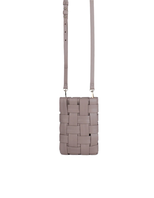 Woven Cellphone Pouch- Tan
