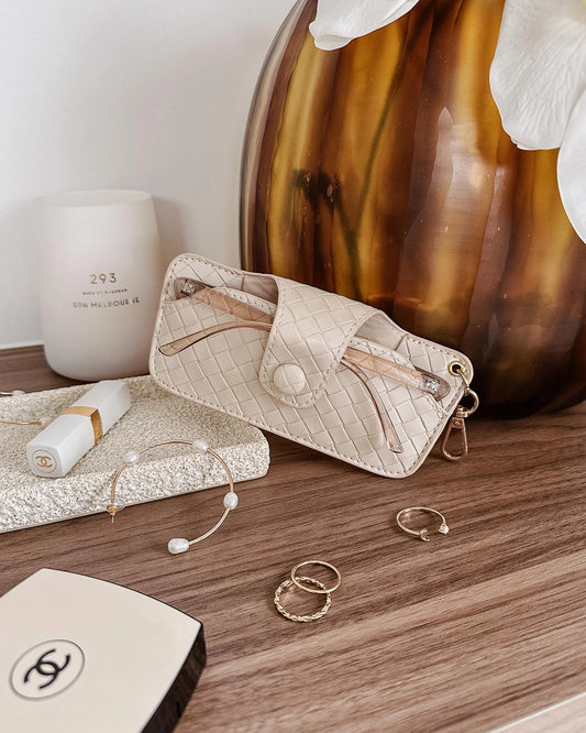 Sunglasses Case - Woven Vanilla