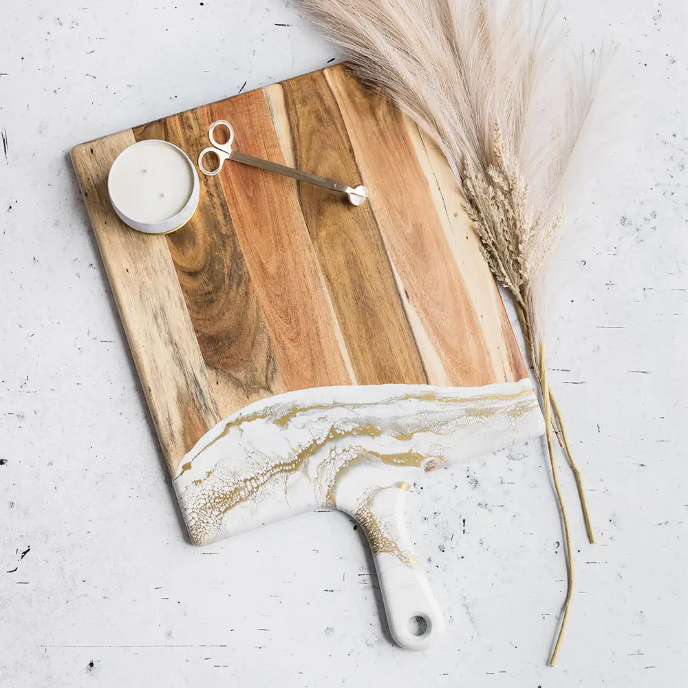 XL Board with Handle- Gold Quartz