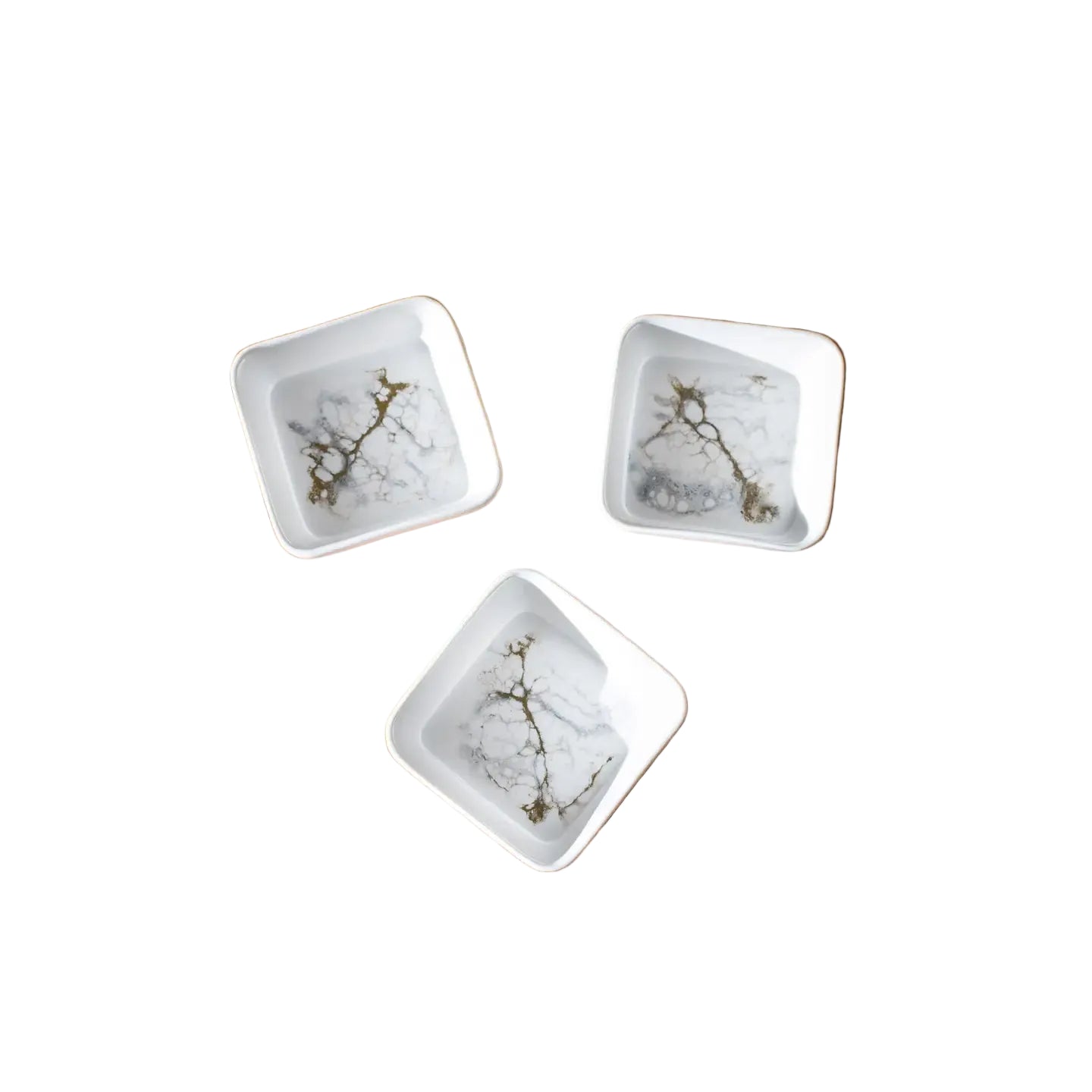 Small Ceramic Dish - Gold Quartz