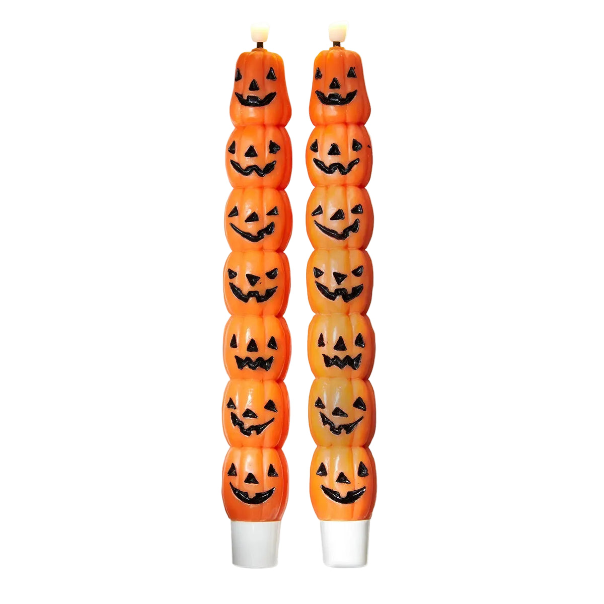 Jack-O- Lantern LED Tapers