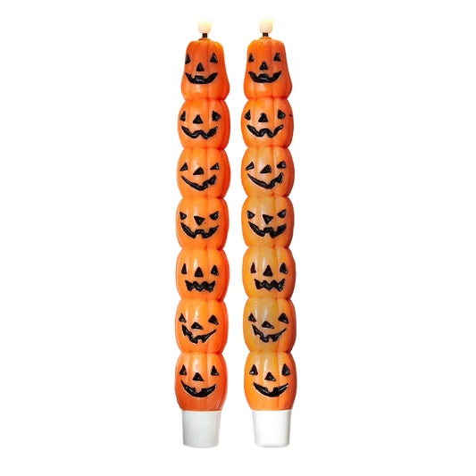 Jack-O- Lantern LED Tapers