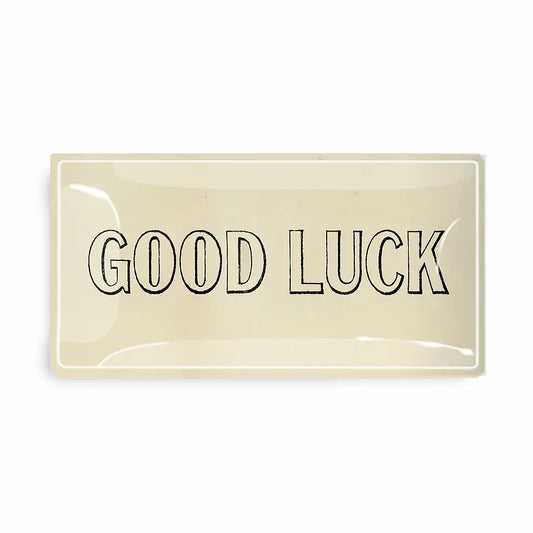 Good Luck Glass Tray