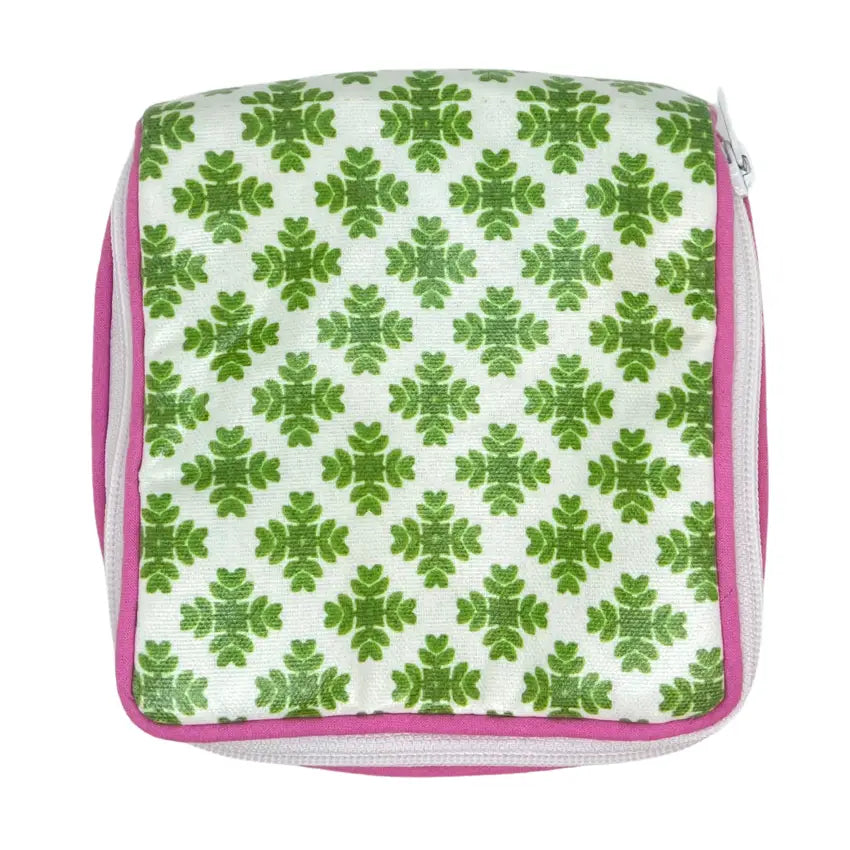Brushstrokes Green Jewelry Case
