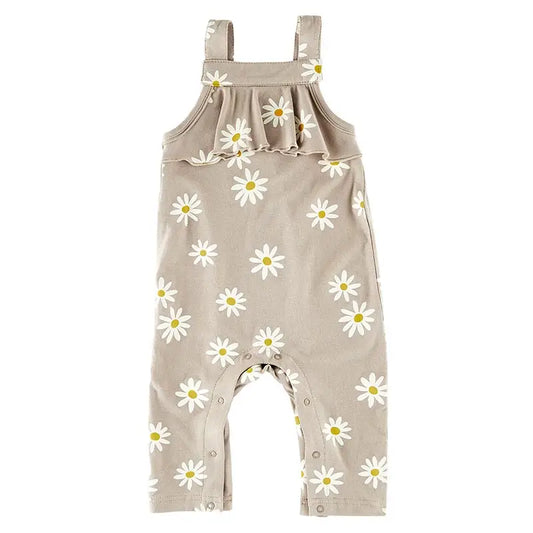 Overall Ruffle Romper- Daisy