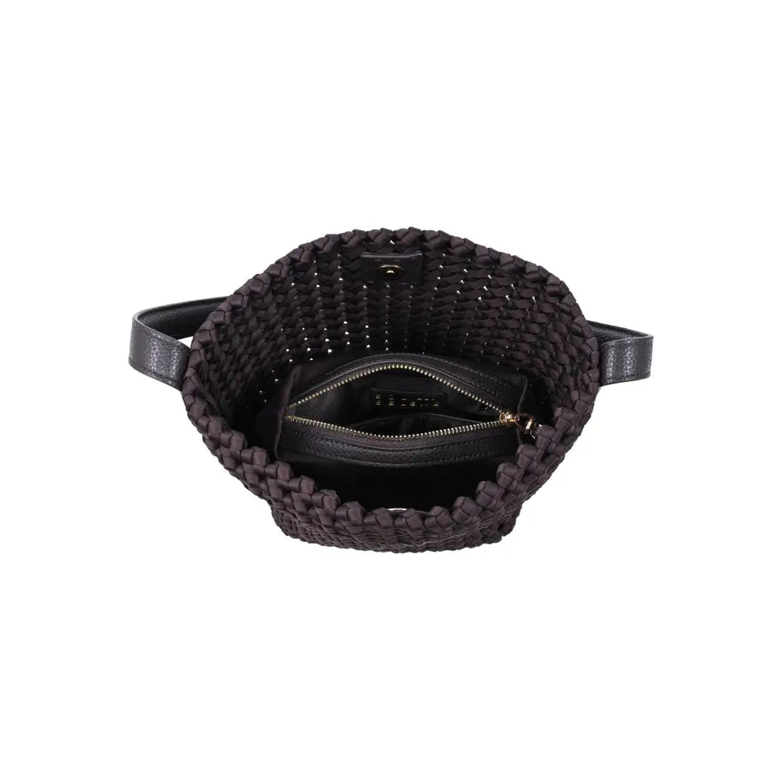 Chocolate Woven Shoulder Bag