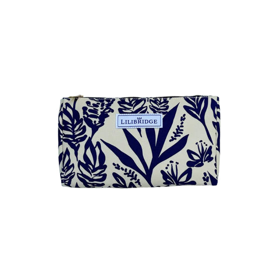 Makeup Bag- Garden Navy
