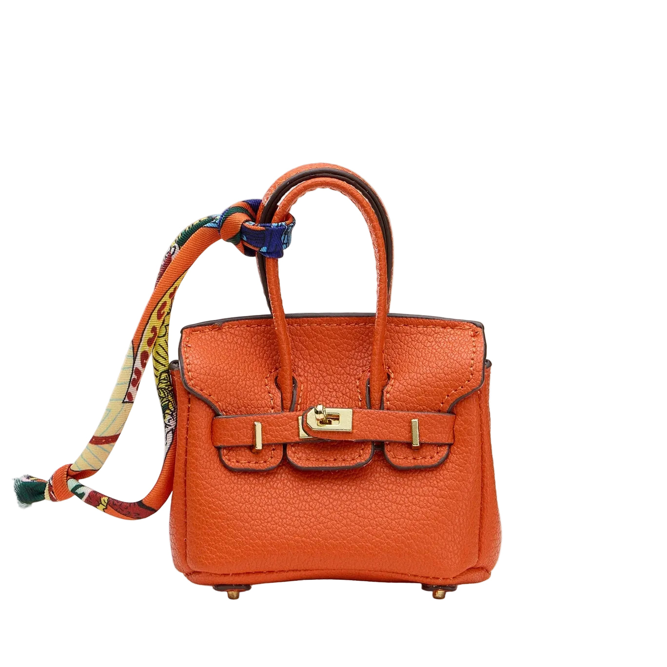 Mini Handbag Charm - Orange