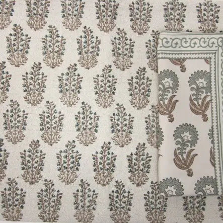 Set of 4 Placemats- Bouquet Aqua