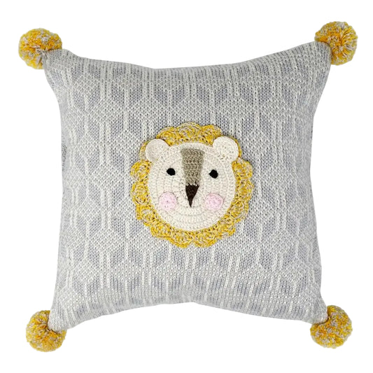 Crochet Lion Pillow
