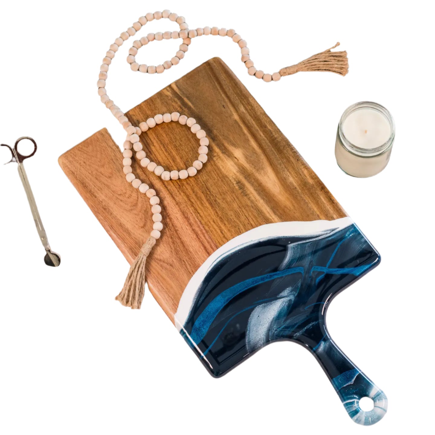 Large Board with Handle - Navy + White