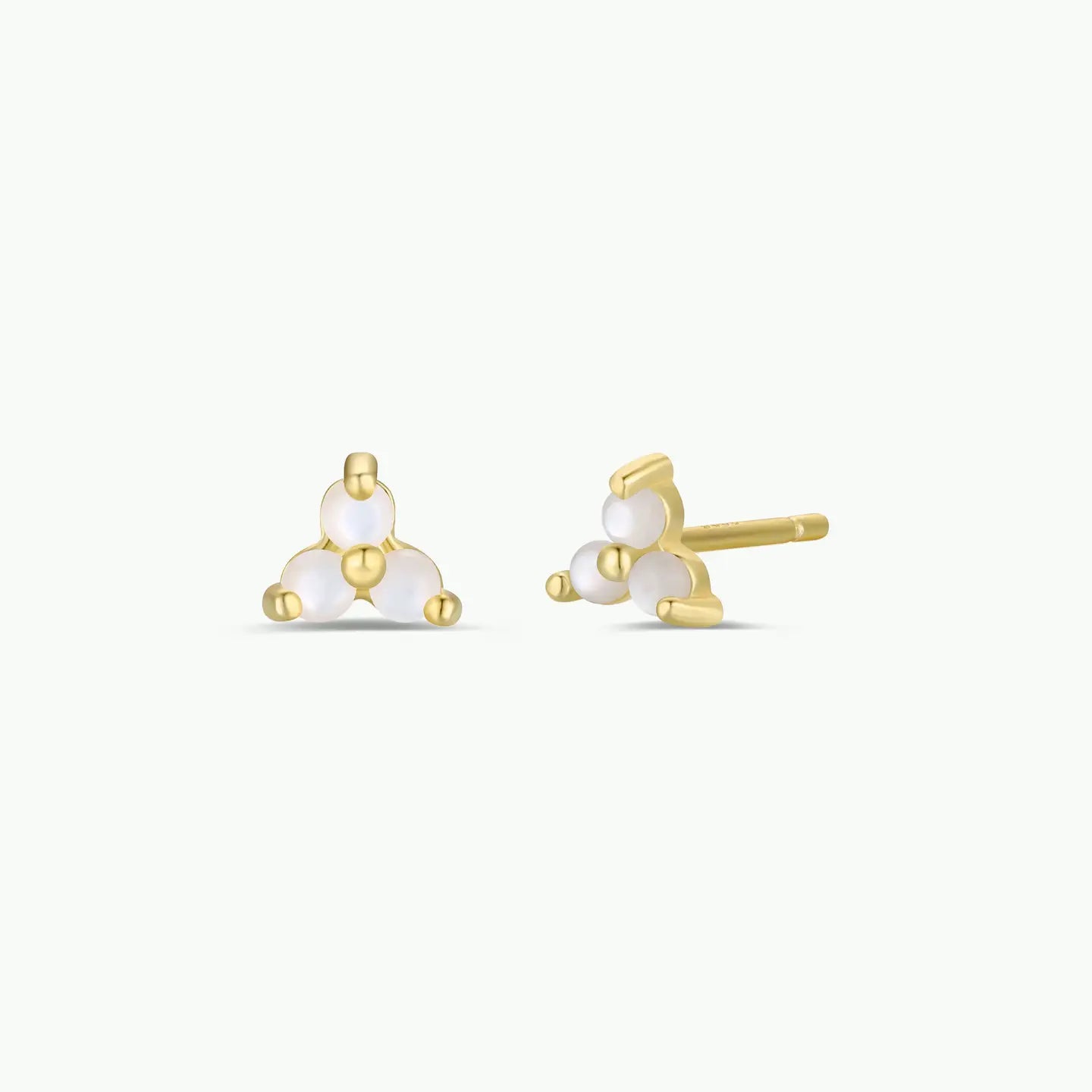 Mother of Pearl Trio Studs