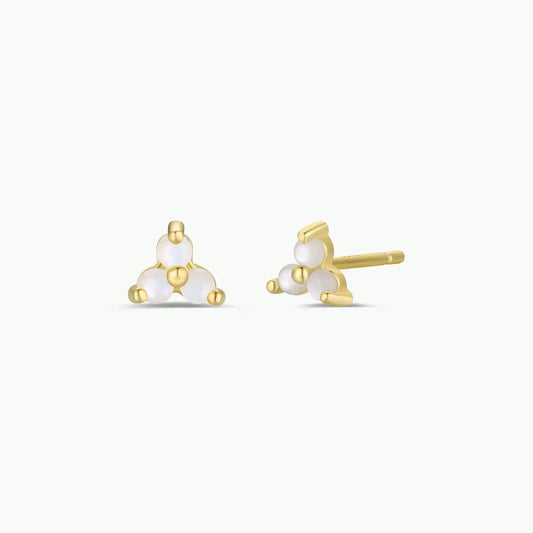 Mother of Pearl Trio Studs