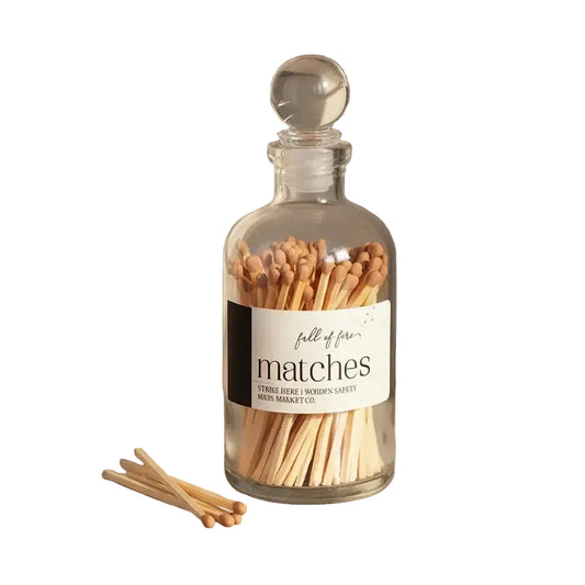 Glass Top Matches - Camel