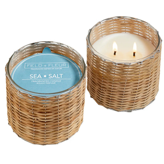 Sea Salt Handwoven Candle