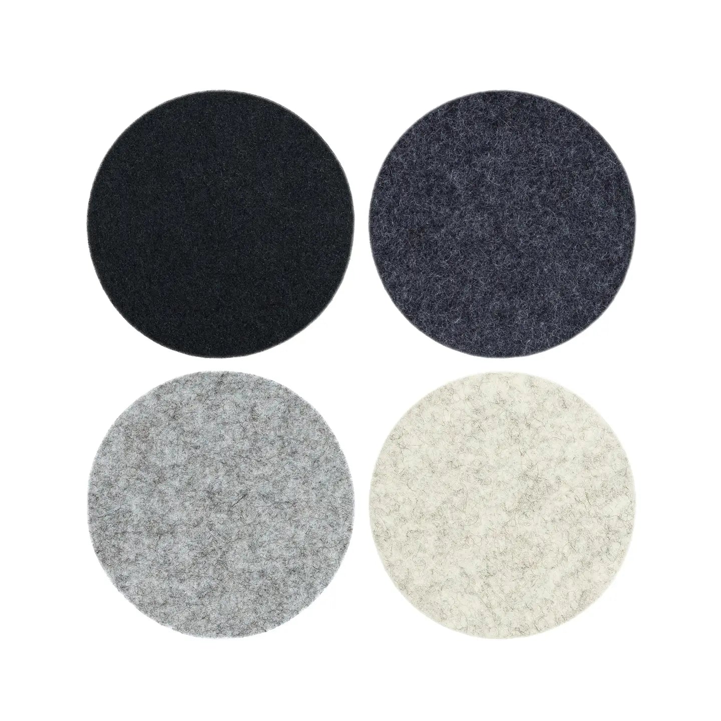 Round Felt Coasters- Noir