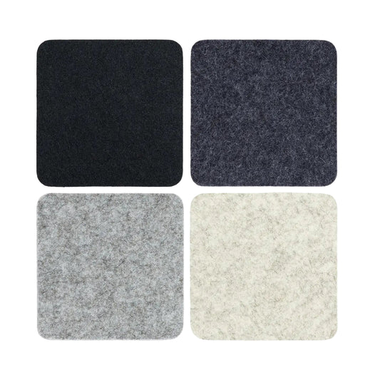 Square Felt Coasters- Noir