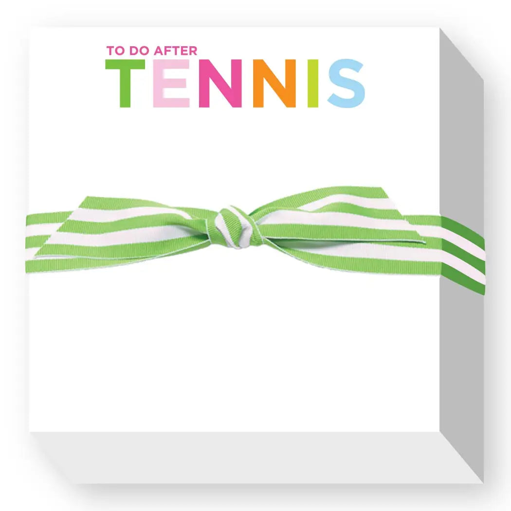 To Do After Tennis Notepad - Colorful