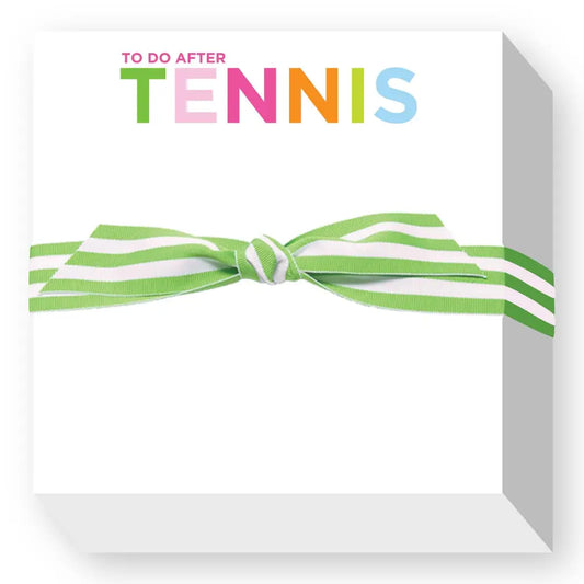 To Do After Tennis Notepad - Colorful