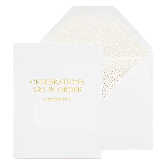 Celebrations Are In Order Card